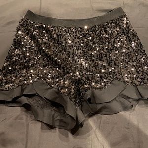 Black sequin shorts. Size XS